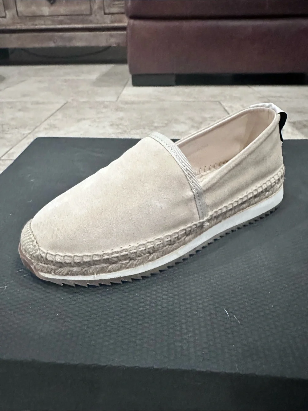 rag & bone Women’s Slip-On Espadrilles - Beige Suede Size 37.5/US 6.5 Brand New